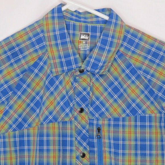 REI Men's Button Down M Shirt Pearl Snap Climb Out - Picture 2 of 3